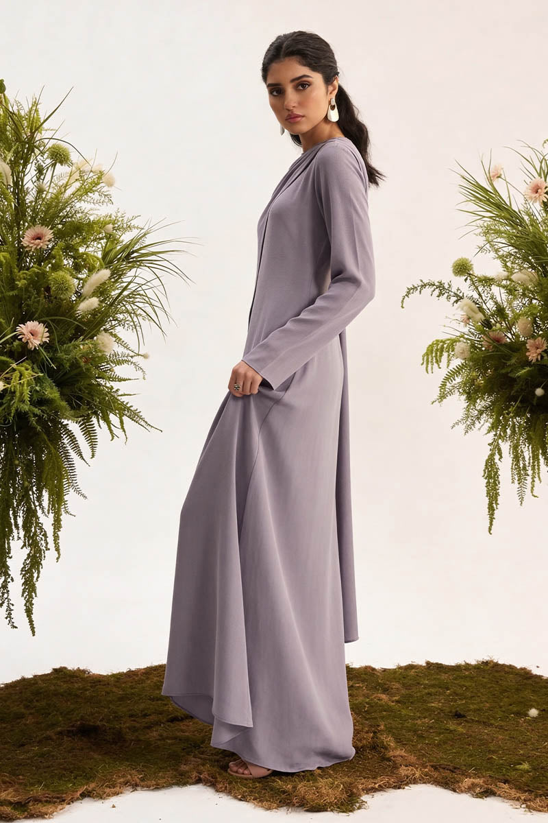 'Lina' Drape Set in Lavender Grey