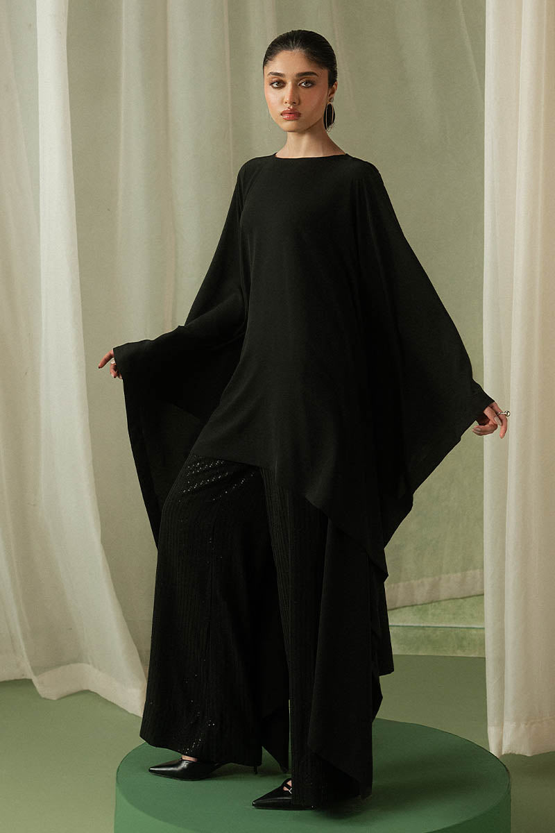'ZEBAISH' DRAPE KAFTAN SET