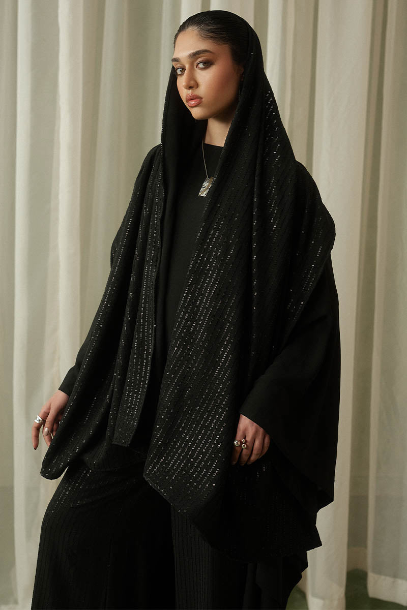 'ZEBAISH' DRAPE KAFTAN SET